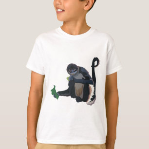 T-shirt B est pour le singe araignée noire