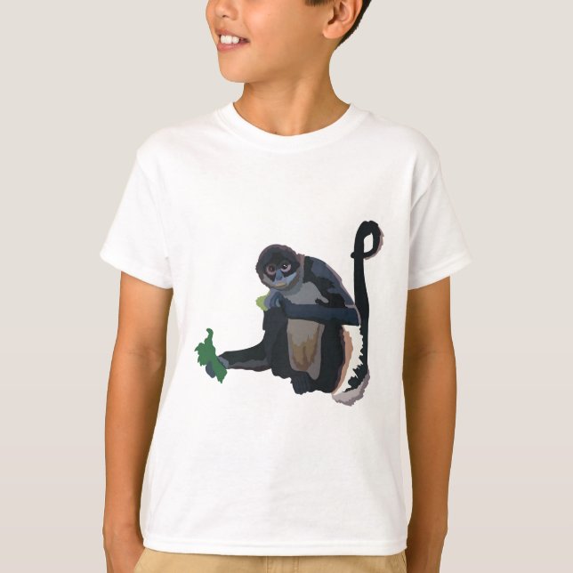 T-shirt B est pour le singe araignée noire (Devant)