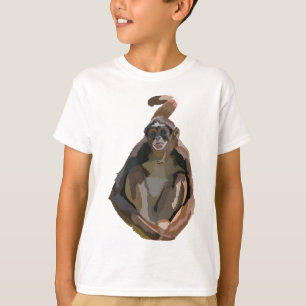 T-shirt B est pour le singe Brown Spider