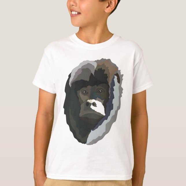T-shirt B est pour le singe de Black Howler (Devant)