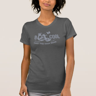 T-shirt B gris COOL sur gris foncé