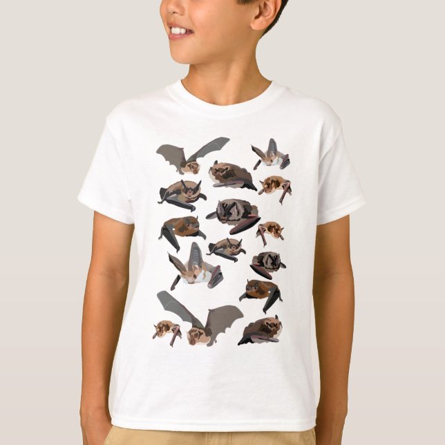 T-shirt B pour chauves-souris britanniques (Devant)