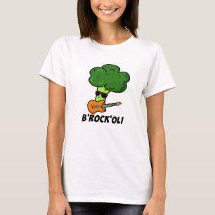 T-shirt B-Rock-Oli Funny Rocker Broccoli Pun