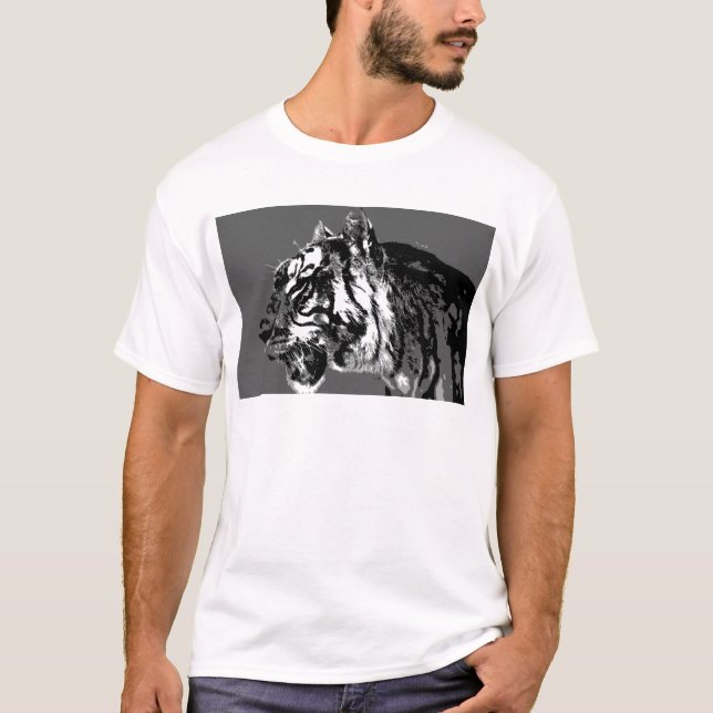 T-shirt B&W Siberian Tiger (Devant)
