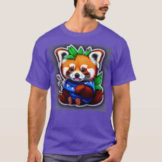T-shirt Ba3 rouge mou