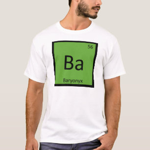 T-shirt Ba - Baryonyx Dinosaur Chimie Tableau périodique