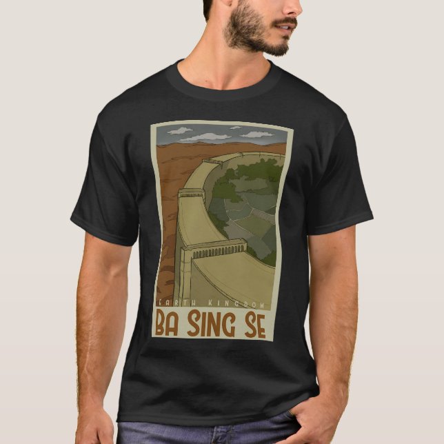 T-shirt Ba Sing Se Travel Poster (Devant)