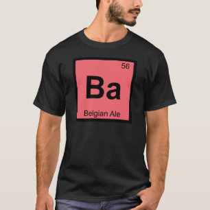 T-shirt Ba - Symbole de table périodique de chimie de l'Al