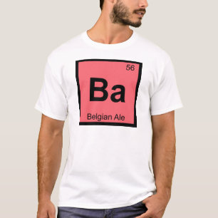 T-shirt Ba - Symbole de table périodique de chimie de l'Al