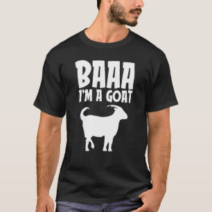 T-shirt Baa I M A Chèvre Drôle Lazy Halloween Costumier