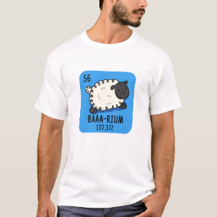 T-shirt Baa-rium Funny Sheep Chimie Pun