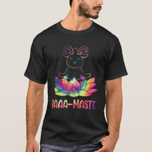T-shirt Baaa-Maste Troupeau de Bétail Yoga Méditer Ferme A