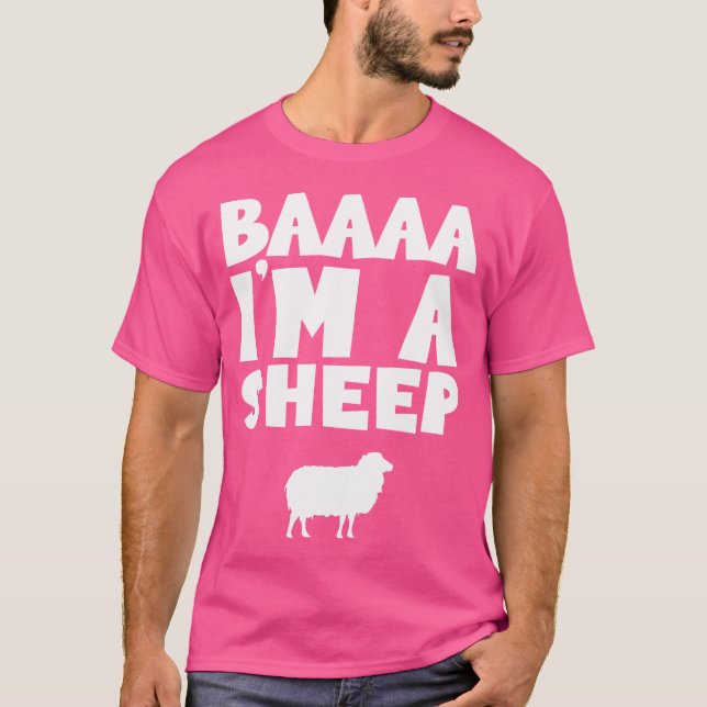 T-shirt Baaaa Je Suis Un Mouton (Devant)