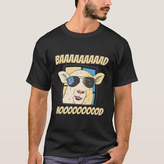 T-shirt Baaaaad Mooood Sheep Sheep Shearer (Devant)