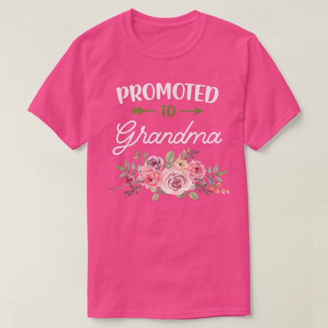 T-shirt Bab de Faire-part de grossesse de grand-mère (Design devant)