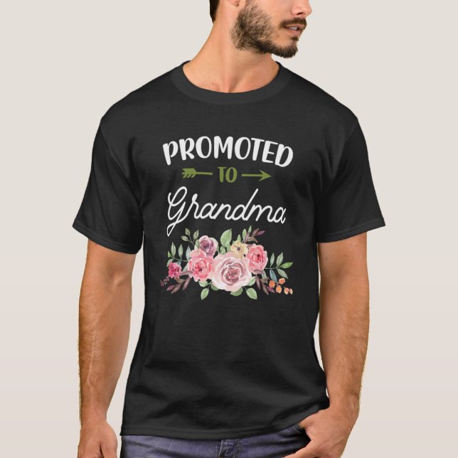 T-shirt Bab de Faire-part de grossesse de grand-mère (Devant)
