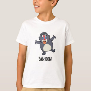 T-shirt Bab-foon Funny Baffoon Baboon Pun