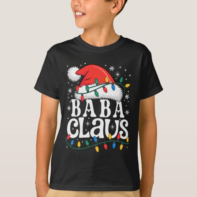 T-shirt Baba Claus Funny Xmas Christmas Grandma Holiday St (Devant)
