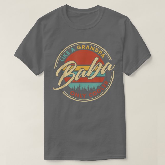 T-shirt Baba Comme Un Grand-Père Seulement Glacière  (Design devant)