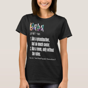 T-shirt Baba Définition Fête des mères et anniversaire de