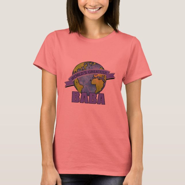 T-shirt Baba la plus grande du monde (Devant)