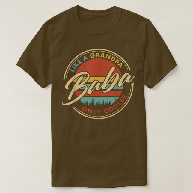 T-shirt Baba Like A Grandpa Only Cooler  (Design devant)