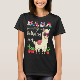T-shirt Baba Of The Birthday Boy Lama Anniversaire Party C