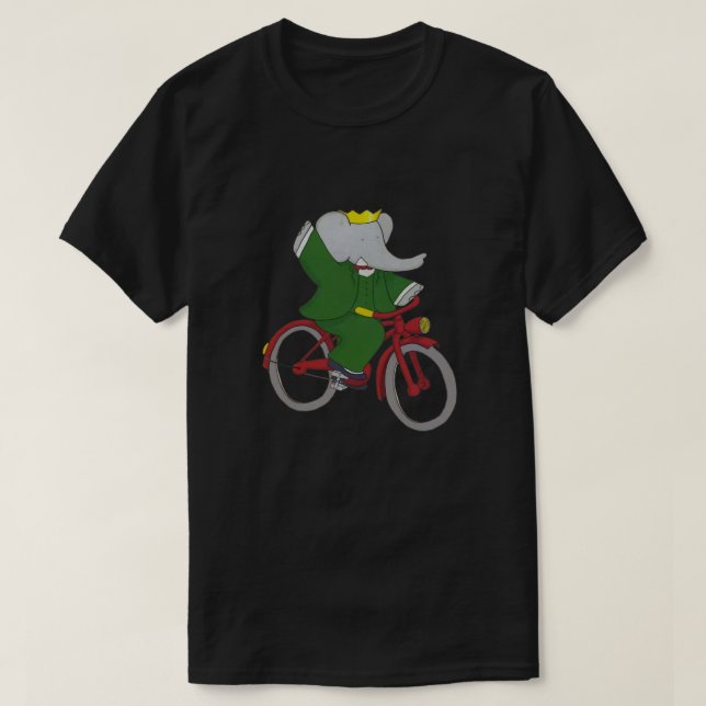 T-shirt Babar fait un vélo Classic (Design devant)