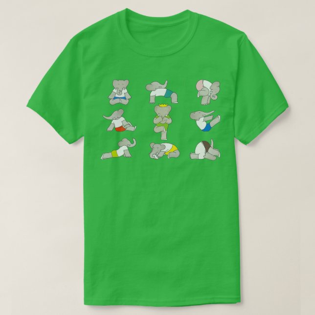 T-shirt Babar yoga 2 (Design devant)
