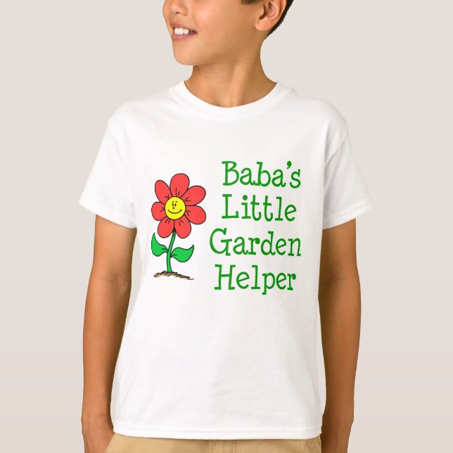 T-shirt Baba's Little Garden Helper (Devant)
