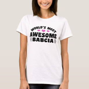 T-shirt Babcia la plus géniale au monde