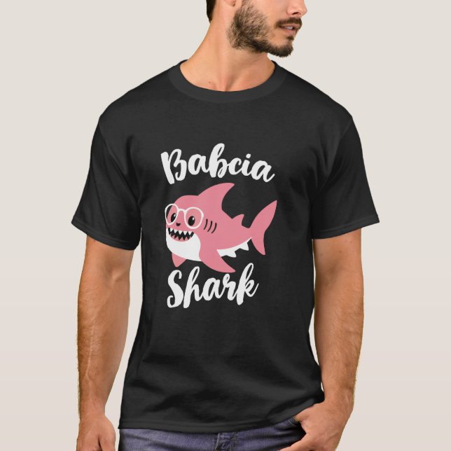 T-shirt Babcia Shark Mother's Day Grandma Funny (Devant)