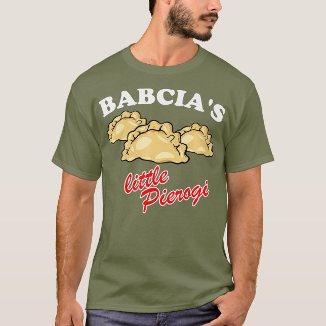 T-shirt Babcias petit Pierogi cuisine polonaise Polska (Devant)