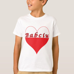 T-shirt Babciu Coeur polonais