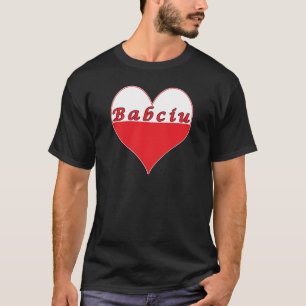 T-shirt Babciu Coeur polonais