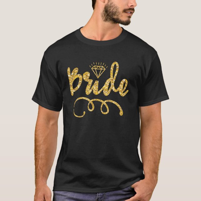 T-shirt Babe Bride Mariage de la tribu Retro Retro Bride (Devant)