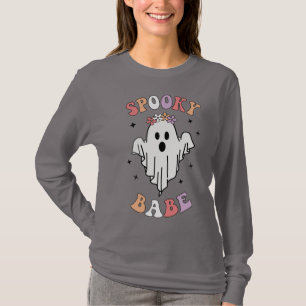 T-shirt Babe éffrayante Citation Ghost Halloween