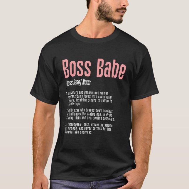 T-shirt Babe Girl Lady CEO Boss (Devant)