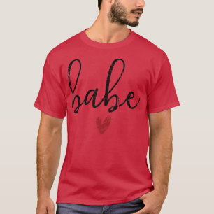 T-shirt Babe Heart Vintage Mariée Demoiselle d'Honneur Ent
