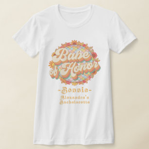 T-shirt Babe Of Honor Retro 60s les années 70 Bachelorette