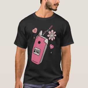 T-shirt Babe Smart Phone Super Retro Happy Valentine's Da