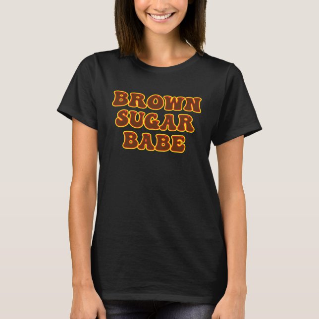 T-shirt Babe sucre Brown 9 (Devant)