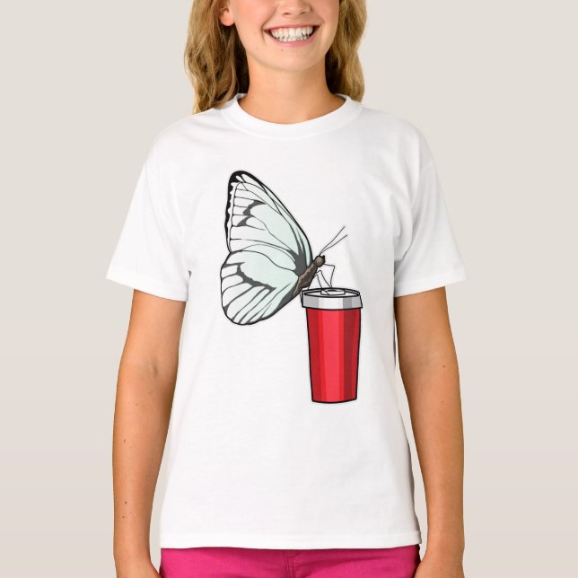 T-shirt Babfly Drinking (Devant)