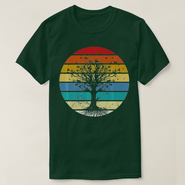 T-shirt Babfly Tree Beautiful Animal Butterflies Tree N (Design devant)