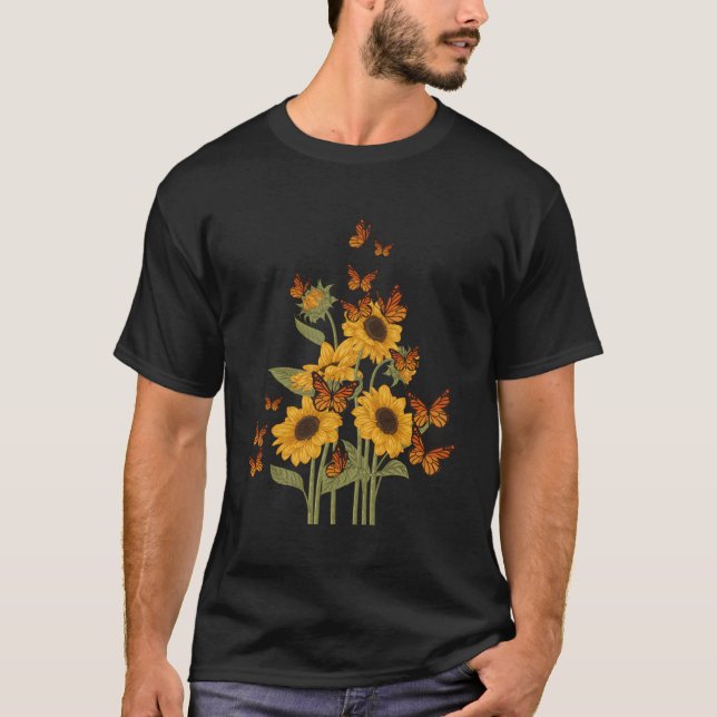 T-shirt Babfly Tree Beautiful Animal Butterflies Tree N (Devant)