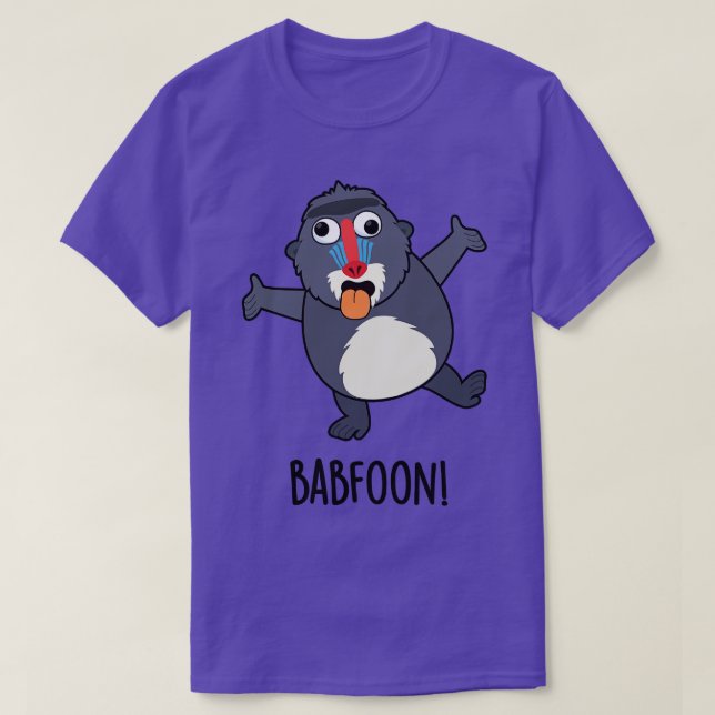 T-shirt Babfoon Funny Baffon Baboon Pun (Design devant)
