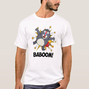 T-shirt Baboom Drôle Explosif Baboon Pun