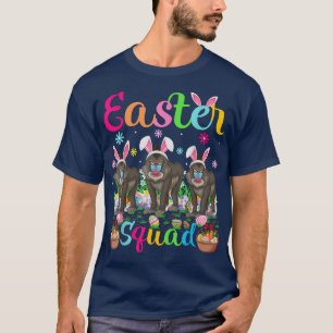 T-shirt Baboon Bunny Ear drôle Easter Squad Baboon Happy E