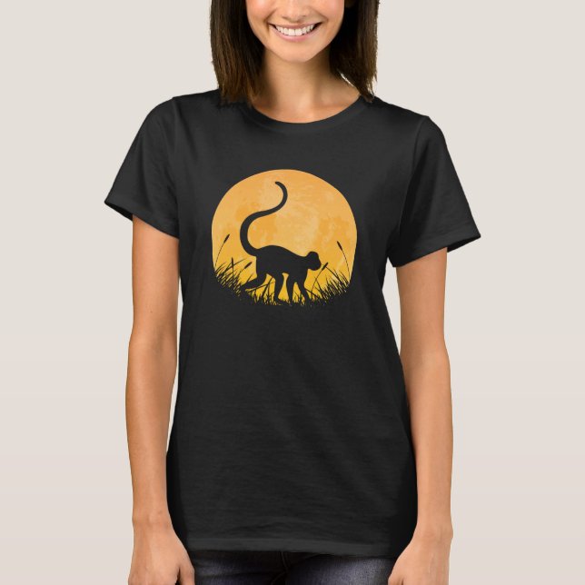 T-shirt Baboon Easy Halloween tenue Singe Animal Moon Co (Devant)