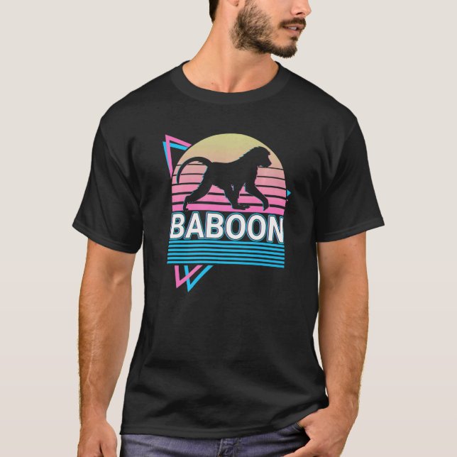 T-shirt Baboon Retro (Devant)